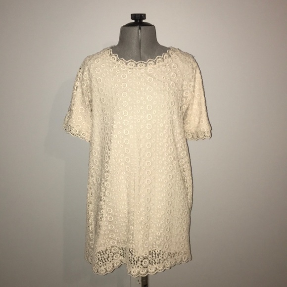 Zara Dresses Kids 1112 Years White Ivory Lace Dress Poshmark